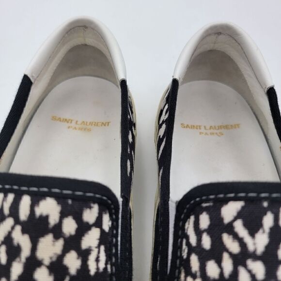 YSL Saint Laurent Baby Cat Textile & Lamb Skin Skate Flat Sneaker‎ EUR 39 US 8 - Picture 5 of 15